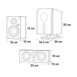 [Wiederverpackt] Areal 525 BK 5.1-Soundsystem -KLarstein Verkaufsgeschäft 10000148 yy 0010 logo auna Areal 525 BK schwarz 5 1 Lautsprechersystem