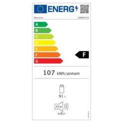 [Gebraucht] Klarstein 90L1-WH Kühlschrank -KLarstein Verkaufsgeschäft 10006675 energy label 1