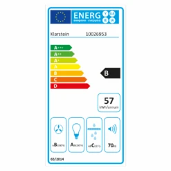 [Gebraucht] Bon Vivant Blanc Dunstabzugshaube -KLarstein Verkaufsgeschäft 10026953 energy label