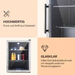 Beersafe XL Getränkekühlschrank Mit Glastür 60 Liter 9 Beersafe XL Getränkekühlschrank Mit Glastür 60 Liter -KLarstein Verkaufsgeschäft 10027672 de 0002 logo