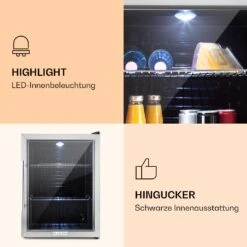 Beersafe XL Getränkekühlschrank Mit Glastür 60 Liter 10 Beersafe XL Getränkekühlschrank Mit Glastür 60 Liter -KLarstein Verkaufsgeschäft 10027672 de 0003 logo