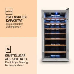 Vinamour 26 Uno Weinkühlschrank -KLarstein Verkaufsgeschäft 10028491 de 0003 logo