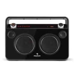 [Wiederverpackt] Bebop Ghettoblaster -KLarstein Verkaufsgeschäft 10028659 yy 0004 front 02 Auna Bebop Ghettoblaster USB BT AUX schwarz