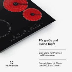 [Wiederverpackt] Virtuosa Glaskeramik-Kochfeld -KLarstein Verkaufsgeschäft 10029239 de 0004 usp