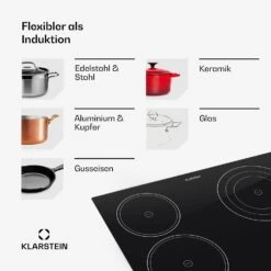 [Wiederverpackt] Virtuosa Glaskeramik-Kochfeld -KLarstein Verkaufsgeschäft 10029239 de 0007 usp