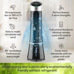 [Gebraucht] Skyscraper Ice 4-in-1 Luftkühler -KLarstein Verkaufsgeschäft 10029328 uk 0003 usp