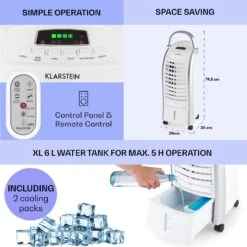 [Wiederverpackt] Maxfresh Ventilator Luftkühler Luftbefeuchter -KLarstein Verkaufsgeschäft 10029393 uk 0002 usp 1