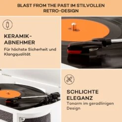 [Wiederverpackt] Belle Epoque 1908 DAB Retro-Stereoanlage -KLarstein Verkaufsgeschäft 10030660 de 0005 usp