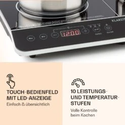 [Wiederverpackt] VariCook Slim Doppel-Induktionskochplatte 3500 W -KLarstein Verkaufsgeschäft 10030684 de 0004 logo