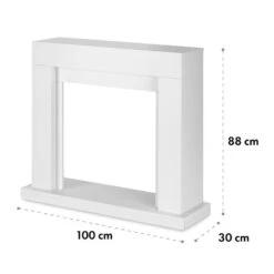 [Wiederverpackt] Studio Frame Kamingehäuse -KLarstein Verkaufsgeschäft 10031705 yy 0004 logo Stylish design fireplace