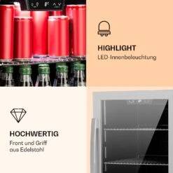 Beersafe 4XL Getränkekühlschrank Mit Glastür 124 Liter -KLarstein Verkaufsgeschäft 10031929 de 0003 logo