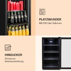 Beersafe 4XL Getränkekühlschrank Mit Glastür 124 Liter -KLarstein Verkaufsgeschäft 10031929 de 0004 logo