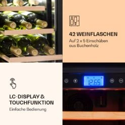 [Wiederverpackt] Vinovilla 42 Twin Built-In Duo Weinkühlschrank 2 Zonen -KLarstein Verkaufsgeschäft 10032032 de 0005 logo