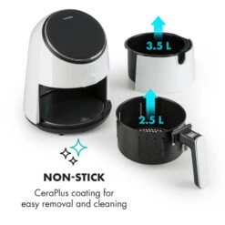 [Gebraucht] AirVital Heißluftfritteuse -KLarstein Verkaufsgeschäft 10032331 yy 0006 logo Klarstein AirVital Heissluftfritteuse 1300W weiss