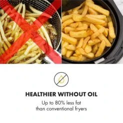 [Gebraucht] AirVital Heißluftfritteuse -KLarstein Verkaufsgeschäft 10032331 yy 0007 logo Klarstein AirVital Heissluftfritteuse 1300W weiss reedit