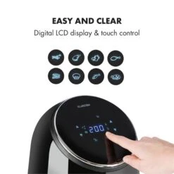 [Wiederverpackt] AirVital Heißluftfritteuse -KLarstein Verkaufsgeschäft 10032332 yy 0005 logo Klarstein AirVital Heissluftfritteuse 1300W schwarz