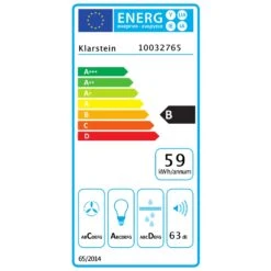 [Wiederverpackt] Aurica 60 Dunstabzugshaube Kopffrei -KLarstein Verkaufsgeschäft 10032765 energy label