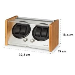 [Gebraucht] Hanoi Uhrenbeweger 4 Uhren -KLarstein Verkaufsgeschäft 10032798 yy 0008 logo Klarstein Hanoi 4 Uhrenbeweger 4 Uhren bambus 1