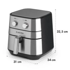 [Gebraucht] AeroVital Heißluftfritteuse -KLarstein Verkaufsgeschäft 10032848 yy 0010 logo Klarstein AeroVital Heissluftfritteuse silber reedit