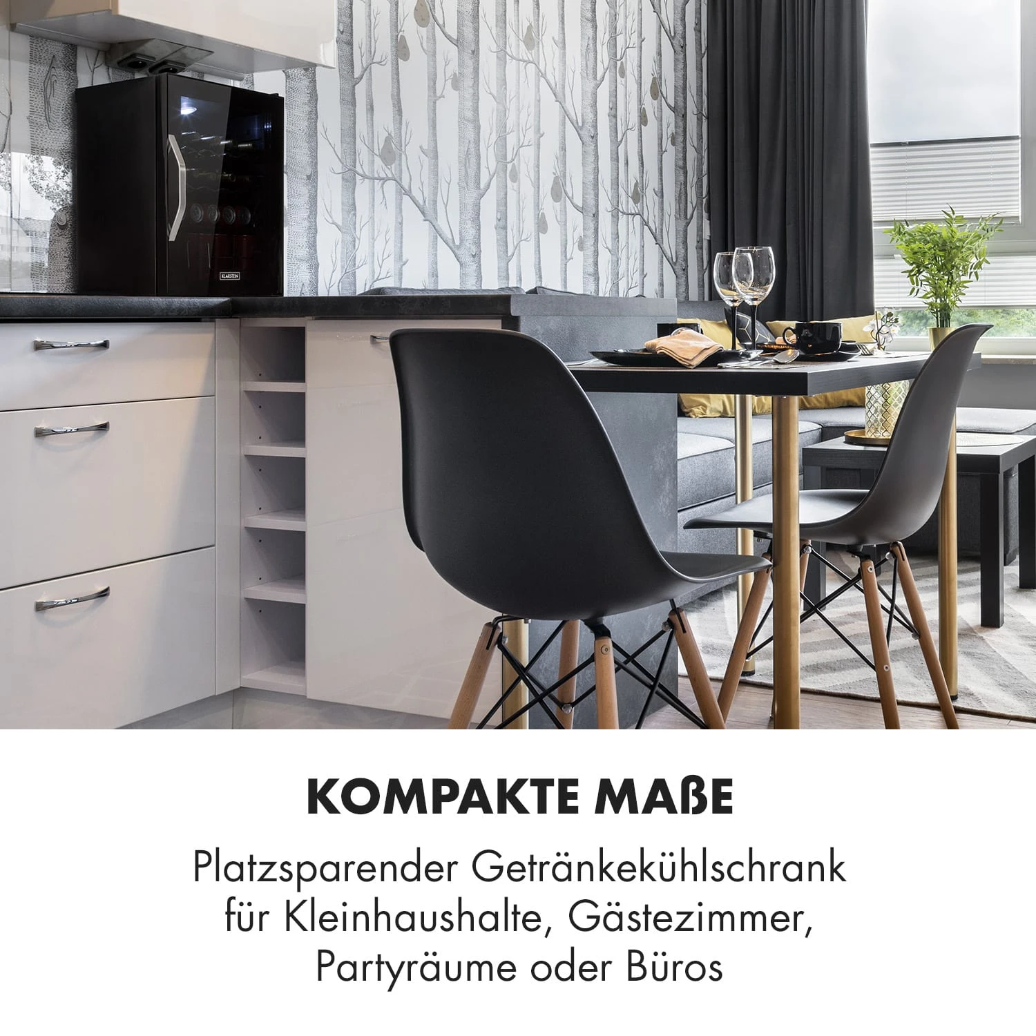 Beersafe XL Onyx Getränkekühlschrank Mit Glastür 60 Liter 4 Beersafe XL Onyx Getränkekühlschrank Mit Glastür 60 Liter – Bild 2