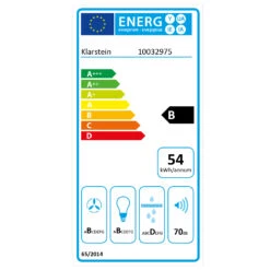 Down Under Unterbau-Dunstabzugshaube -KLarstein Verkaufsgeschäft 10032975 energy label