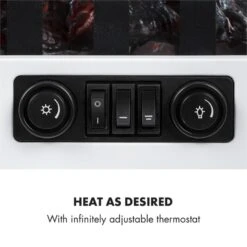 [Gebraucht] Innsbruck Elektrokamin 1000/2000W Thermostat -KLarstein Verkaufsgeschäft 10033093 yy 0004 logo Klarstein Innsbruck Elektrischer Kamin weiss