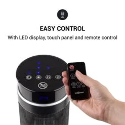 [Wiederverpackt] Heat Spike Turmheizgerät -KLarstein Verkaufsgeschäft 10033141 yy 0004 logo oneConcept Heat Spike Turmheizgeraet schwarz