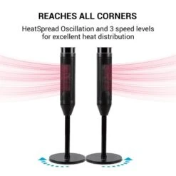 [Wiederverpackt] Heat Spike Turmheizgerät -KLarstein Verkaufsgeschäft 10033141 yy 0005 logo oneConcept Heat Spike Turmheizgeraet schwarz