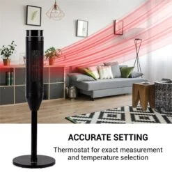 [Wiederverpackt] Heat Spike Turmheizgerät -KLarstein Verkaufsgeschäft 10033141 yy 0007 logo oneConcept Heat Spike Turmheizgeraet schwarz