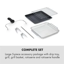 [Gebraucht] AeroVital Cube Heißluftfritteuse -KLarstein Verkaufsgeschäft 10033248 yy 0008 logo Klarstein AeroVital Cube Heissluftfritteuse schwarz reedit v3