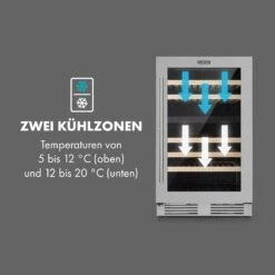 [Wiederverpackt] Vinovilla 79 Built-in Duo Weinkühlschrank 2 Zonen -KLarstein Verkaufsgeschäft 10033742 de 0003 logo
