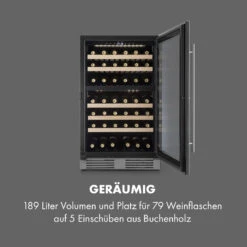[Wiederverpackt] Vinovilla 79 Built-in Duo Weinkühlschrank 2 Zonen -KLarstein Verkaufsgeschäft 10033742 de 0004 logo