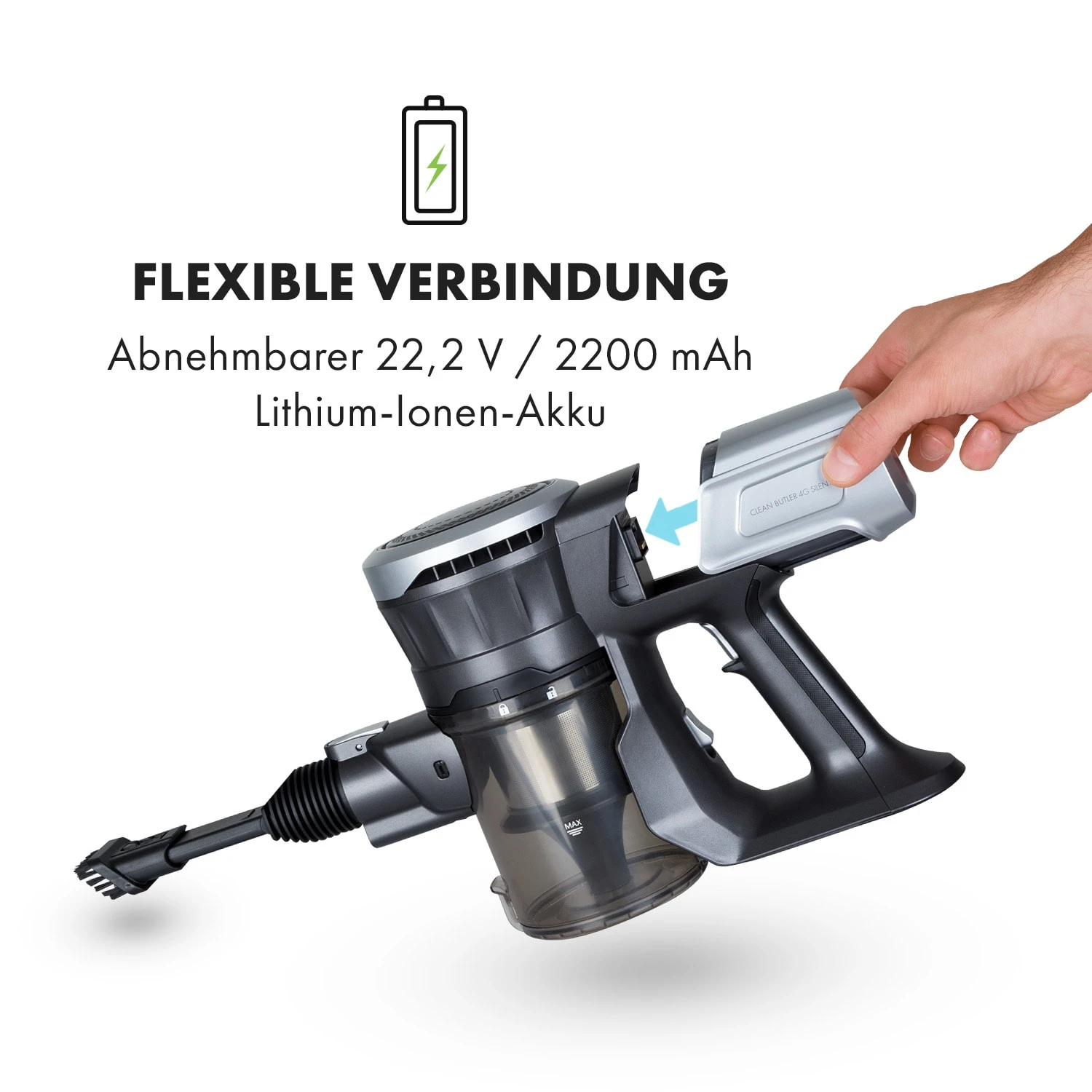 Clean Butler 4G Silent Akku-Staubsauger 7 Clean Butler 4G Silent Akku-Staubsauger – Bild 5