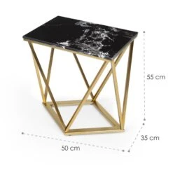 [Gebraucht] Black Onyx II Couchtisch -KLarstein Verkaufsgeschäft 10034023 yy 0007 logo Besoa Black Onyx II Couchtisch 50x55x35cm 1