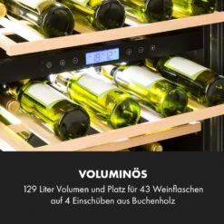Vinovilla 43 Built-In Duo Onyx Edition Weinkühlschrank 2 Zonen -KLarstein Verkaufsgeschäft 10034155 de 0005 logo