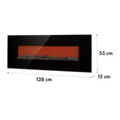 [Wiederverpackt] Lausanne Long Elektrokamin -KLarstein Verkaufsgeschäft 10034251 yy 0007 logo Klarstein Lausanne Long Elektrischer Kamin schwarz