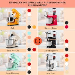 [Wiederverpackt] Bella Elegance Küchenmaschine -KLarstein Verkaufsgeschäft 10034363 de 0007 usp