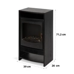 [Gebraucht] Bergamo Elektrokamin -KLarstein Verkaufsgeschäft 10034397 yy 0007 logo Klarstein Bergamo Elektrischer Kamin schwarz