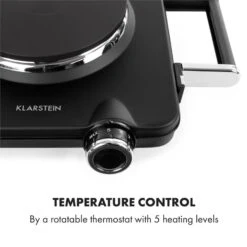 Cookorama Doppelkochplatte -KLarstein Verkaufsgeschäft 10034573 yy 0005 logo Klarstein Cookorama Doppelkochplatte schwarz