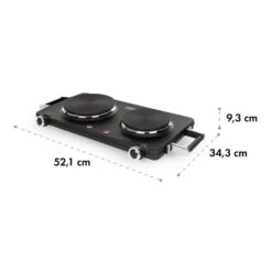 Cookorama Doppelkochplatte -KLarstein Verkaufsgeschäft 10034573 yy 0007 logo Klarstein Cookorama Doppelkochplatte schwarz