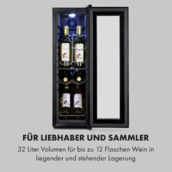 Shiraz 12 Slim Uno Weinkühlschrank 14 Shiraz 12 Slim Uno Weinkühlschrank -KLarstein Verkaufsgeschäft 10034625 de 0004 logo