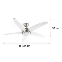 [Gebraucht] Bolero 2-in-1-Deckenventilator -KLarstein Verkaufsgeschäft 10034683 yy 0007 logo Klarstein Bolero 2in1 Deckenventilator weiss