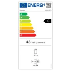 Beersafe M Onyx Getränkekühlschrank Mit Glastür 33 Liter -KLarstein Verkaufsgeschäft 10034847 energy label
