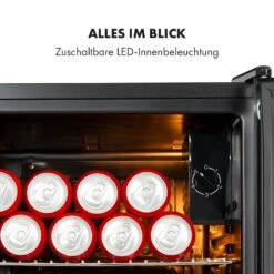 Beersafe XXL Onyx Getränkekühlschrank Mit Glastür 80 Liter -KLarstein Verkaufsgeschäft 10034848 de 0006 logo