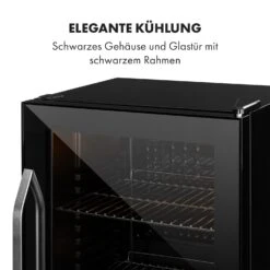 Beersafe XXL Onyx Getränkekühlschrank Mit Glastür 80 Liter -KLarstein Verkaufsgeschäft 10034848 de 0007 logo