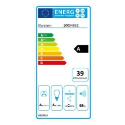 [Wiederverpackt] Viola Unterbau-Dunstabzugshaube -KLarstein Verkaufsgeschäft 10034862 energy label