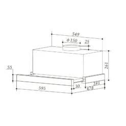[Wiederverpackt] Viola Unterbau-Dunstabzugshaube -KLarstein Verkaufsgeschäft 10034862 yy 0008 logo Klarstein Viola Dunstabzugshaube silber