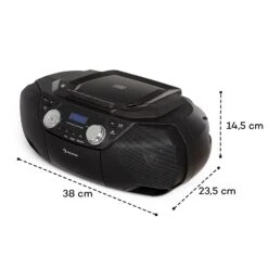 [Gebraucht] Roadie 2K Boombox CD-Player -KLarstein Verkaufsgeschäft 10034920 yy 0010 logo auna Roadie 2K Boombox CD Player schwarz