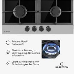 [Wiederverpackt] Alchemist 4 Zonen Gaskochfeld -KLarstein Verkaufsgeschäft 10034969 de 0005 usp