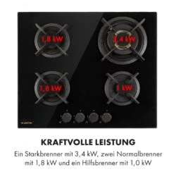 [Wiederverpackt] Goldflame 4 Gaskochfeld -KLarstein Verkaufsgeschäft 10034972 de 0006 logo